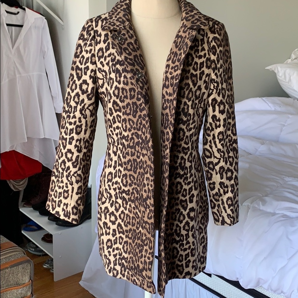 Banana Republic Cheetah Print Coat